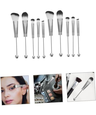 Gogogmee 2 Sets Metal Handle Makeup Brush Brow Brush Eye Shadow Eyeshadow Brush Make up Oblique Head Beaded - Buy Online on SooperMarket.com