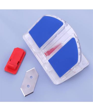 Professional Mat Cutter with 3 Replacement Blades - 45 & 90 Degree Bevel Cut Tool for Art Framing - Blue - Buy Online on SooperMarket.com