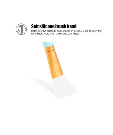 Soft Head Face Mask Brush | Silicone Mask Applicator for Foundation & Cream | Beauty Tool for Salon & Home Use - Blue - Buy Online on SooperMarket.com