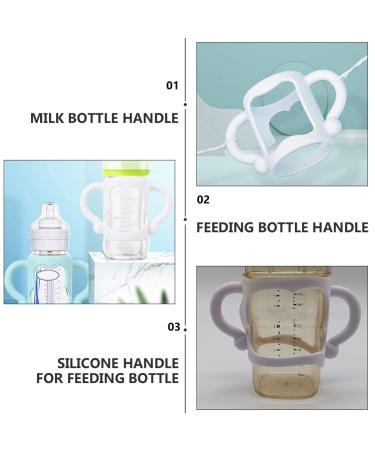 2pcs Toddmomy Silicone Baby Bottle Handle Grips - White | Newborn Bottle Accessories - Buy Online on SooperMarket.com