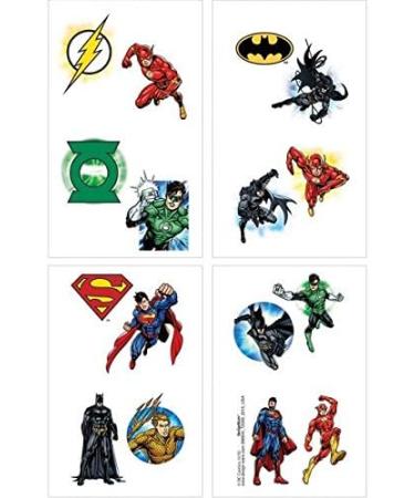 Justice League Tattoos - Fun Party Favor for Superhero Fans - Buy Online on SooperMarket.com