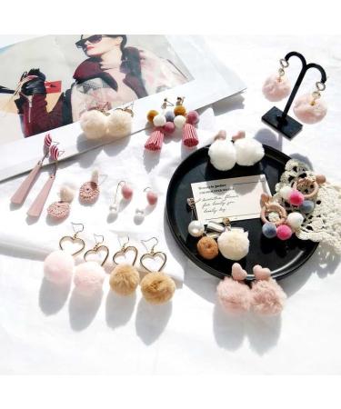 Pack of 30 Mini Faux Fur Pom Poms Beads - Handmade DIY Crafts - 30mm Mix Colors - Buy Online on SooperMarket.com