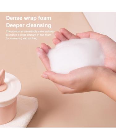 Dajidafu Face Cleaning Bubble Foamer Device DIY Press Whip Squeeze Foaming Cup Washable Portable Bathroom Foam Maker Bottle Orange and Pink - Buy Online on SooperMarket.com