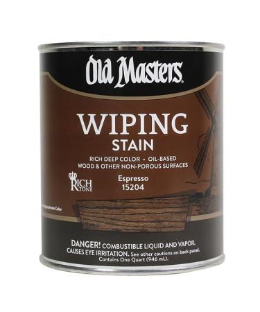 Old Masters Semi-Transparent Espresso Oil-Based Wiping Stain 1 qt.