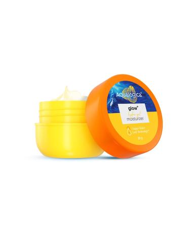 Glow+ Hydra Gel Moisturizer with Vitamin C & Papaya - 20 g | 24-Hour Intense Hydration | Weightless Water-Like Gel Texture | Non Sticky & Quick Absrobing (20 g)