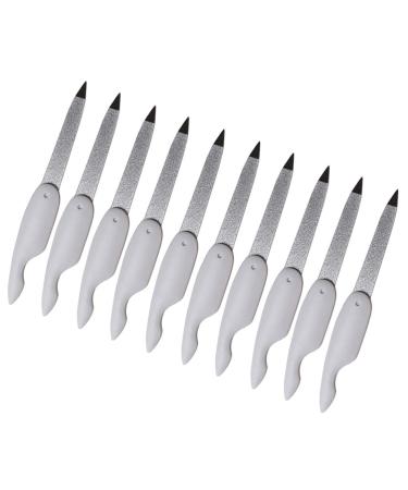 Beaupretty 10pcs Folding Double Side Nail Files and Buffers - Pocket Size Manicure Pedicure Tool - Buy Online on SooperMarket.com