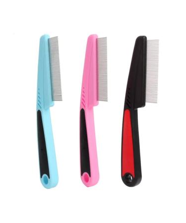 Premium KXUSW Flea Comb Set for Dogs & Cats Professional 3-Part Tool to Effectively Remove Fleas Lice & Loose Hair Keep Your Pets Clean! - Buy Online on SooperMarket.com