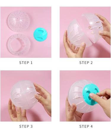 JVHLOV Dwarf Hamster Ball Hamster Running Wheel Small Animal Activity Toy Hamster Ball Pet Mouse Mice Gerbil Exercise Wheel Toy Blue 14.5cm/5.71inch diameter - Buy Online on SooperMarket.com