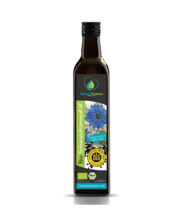 Sanus Natura Organic Black Cumin Oil 500ml - Unfiltered Cold-Pressed Freshly Milled Directly from Manufacturer - Buy Online on SooperMarket.com