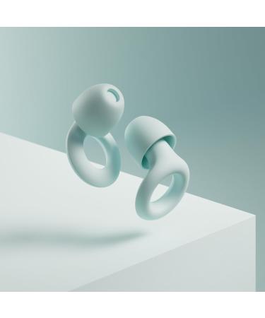 Loop Quiet Earplugs for Sleeping | Soft Reusable Silicone Hearing Protection with 8 Attachments | Noise Reduction SNR 24dB | Ideal for Travel & Concentration - Mint - Buy Online on SooperMarket.com