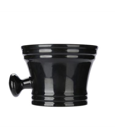 Black Plastic Shaving Bowl & Soap Dish - Men's Shaving Foam Cream Bowl for Effortless Grooming | International Shipping - Buy Online on SooperMarket.com