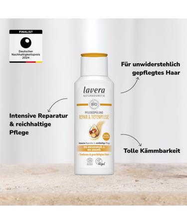 Lavera Care Flushing Repair & Depth Care - Silicone-Free Vegan Natural Cosmetics - 200ml Intensive Repair & Rich Care - Buy Online on SooperMarket.com