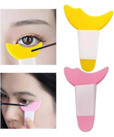 Multifunctional Eye Makeup Aid Crescent Baffle Mascara Eyebrow Tool Eyeliner Shaper Eyeliner Beauty Assistant X6G3 Tool Baffle Pink Size - Buy Online on SooperMarket.com