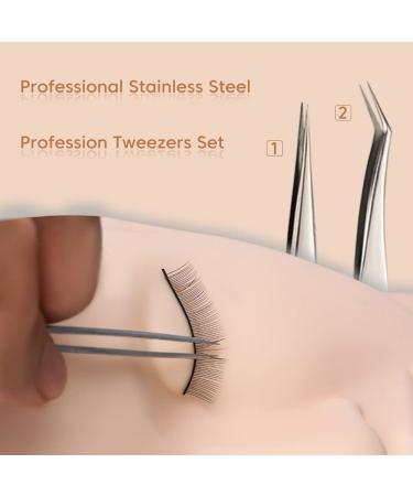 Cuckoo Eyelash Extension Kit - Mannequin Head Practice Set for Beginners with Mini Fan Dryer - Training Supplies for Lash Grafting - Extension Kit A3 - Buy Online on SooperMarket.com