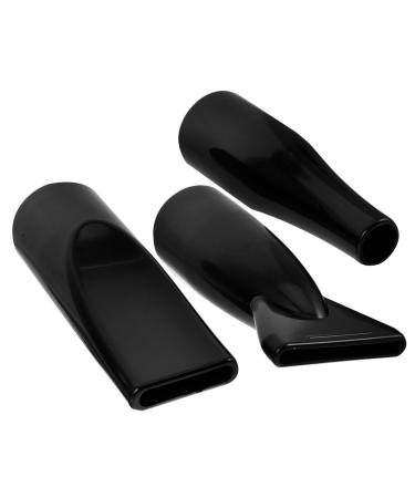 Didiseaon 3pcs Pet Water Blower Accessories Diffuser Hairdryer Blow Dryer Nozzle Hair Dryer Hair Dryer Attachment Nozzle Dryer Nozzle Replacement Hairdressing Tool The Dog Mouthpiece Abs 12.00X6.10X4.00CM Black