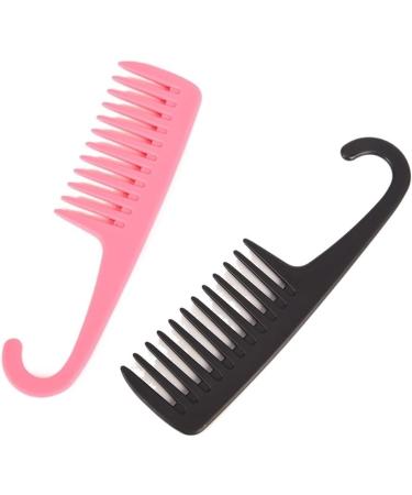 Wide Tooth Combs Of Hook Handle Detangling Reduce Hair Loss Comb Pro Hairdress Salon Dyeing Styling Brush Tools (Color : Random 1pc Size : 1 size) 1 size Random 1pc - Buy Online on SooperMarket.com