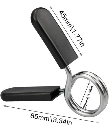 Zozomaiy 4 Pack 25mm Dumbbell Closures - Spring Lock Attachments for Weight Lifting & Strength Training - Buy Online on SooperMarket.com