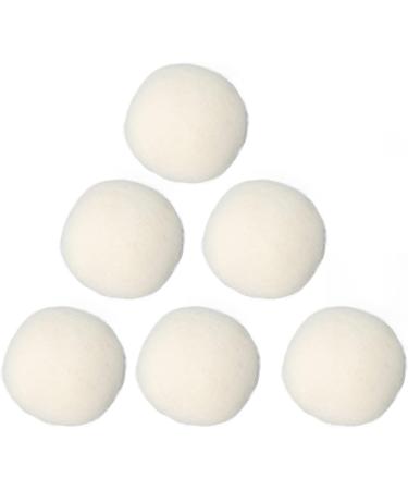 Dekaim 6pcs Wool Drying Balls Reusable Static Reduction Time Saving Skin Friendly Softener Ball for Clothes(3CM) - Buy Online on SooperMarket.com