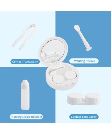 Labradoodle Poodle Contact Lens Travel Kit Portable Cute Contact Box with Mirror for Daily Outdoor - Buy Online on SooperMarket.com