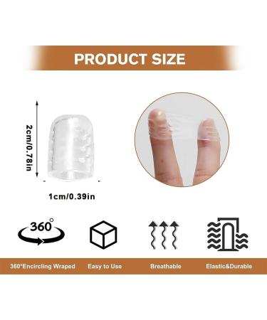 50 Pcs Silicone Anti-Friction Toe Protector Breathable Gel Toe Protector Little Toe Cover Protectors Caps for Men and Women Toe Sleeves with Hole to Protect Toe from Rubbing Corns Blisters etc - Buy Online on SooperMarket.com