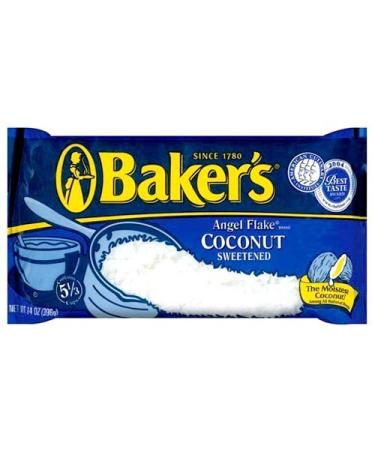 Bakers Angel Flake Sweetened Coconut 14 Oz (Pack of 3 Multipack)