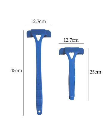 Mag Ideal Back Razor for Men - Long Handle Hair Removal Wet/Dry Shave Back Scratch & Leg Epilation - Blue - Buy Online on SooperMarket.com