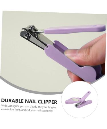 minkissy 1pc Nail Clippers Puppy Nail Illuminated Nail Clipper Cuticle Clippers Toenails Clippers Manscape Trimmer for Men Toenail Clipper Stainless Steel Japan Miss Magnifier Purple 15*4.5*1.6cm Purple - Buy Online on SooperMarket.com