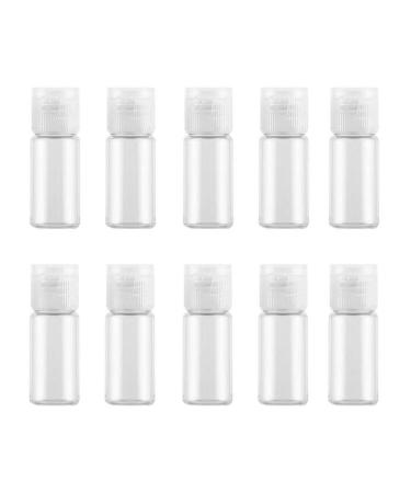 12Pcs 15ml Clear Plastic Empty Bottles Travel Containers with Flip Cap Refillable Toiletry Container Cosmetic Sample Bottles for Shampoo Shower Gel Lotion Essential Oil 15ml/0.5oz