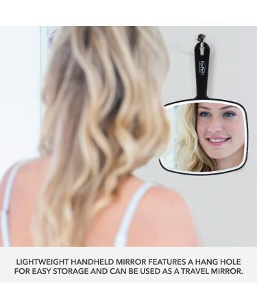 ForPro Premium Hand Mirror - Distortion-Free Reflection, Medium Size, Black - 6.3 x 9.6 - Pack of 1 - Buy Online on SooperMarket.com