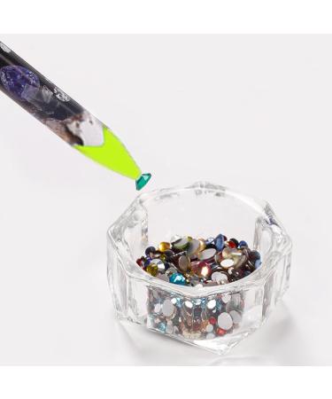AMZLORD 4/12PCS Rhinestone Picker Pencil Set Self Adhesive Crystal Gem Pick Up Tools with Pencil Sharpener Dotting Wax Pen Nail Dotting Wax Pen Green - Buy Online on SooperMarket.com