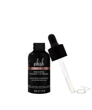 Whish Bakuchiol Vitamin C+E Serum - Anti-Aging & Brightening 1oz | International Shipping Available - Buy Online on SooperMarket.com