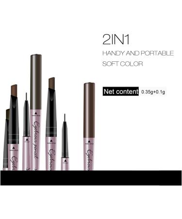 miduoidn Smudge-Proof Eyebrow Pencil Handheld Dual Head Sweatproof Eye Brow Filling Pen Women Party Cosmetics Birthday Gifts Khaki - Buy Online on SooperMarket.com