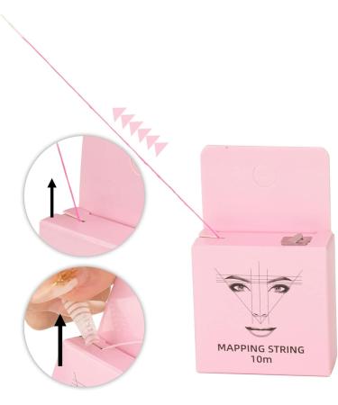 3pcs 32.8ft Eyebrow Thread Brow Mapping String Microblading String Measurement 15ml Pre Inked Eyebrow Mapping String Black White Red - Buy Online on SooperMarket.com