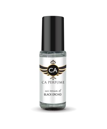 CA Perfume Impression of Tom F Black Orchid For Women Replica Fragrance Body Oil Dupes Alcohol-Free Essential Aromatherapy Sample Travel Size Concentrated Long Lasting Attar Roll-On 0.14 Fl Oz/4ml-X1