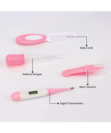 Esonto Baby Healthcare and Grooming Kit  Baby Safety Set Newborn Nursery Health Care Set with Hair Brush Scale Measuring Spoon Nail Clippers Lighting Ear Cleaner (20pcs  Pink) Pink 20 in 1 - Buy Online on SooperMarket.com