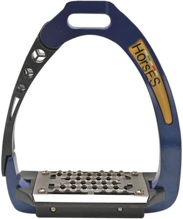 Horses Safety Stirrups - Maximum Comfort & Safety for Riders | Modern Blue/Black Design - Buy Online on SooperMarket.com