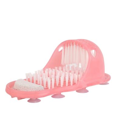 Shower Foot Scrubber Pink Easy Foot Cleaner Foot Washer Foot Shower Spa Massager Slippers for Exfoliating Cleaning