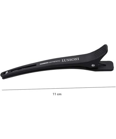 TB Tools for Beauty Lussoni 6-Piece Carbon Hairdressing Clips Set - All Hair Types Black & Silver - International Shipping Available - Buy Online on SooperMarket.com