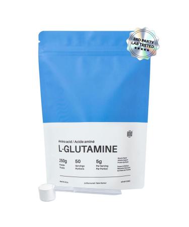 Donson L-Glutamine Powder 250g For Post Workout Muscle Recovery Immunity Digestive Health Pure Unflavoured L-Glutamine Powder 50 Servings