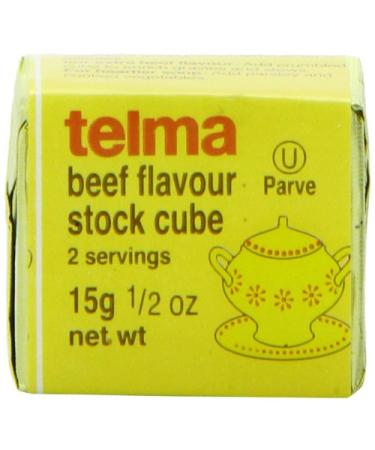 Telma Stock Cubes, Beef Flavor, 3 Count, 0.5 Ounce (Pack of 12)