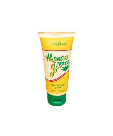 Triple Lanolin 3 - Pack 2.25 Fl. Oz. Tubes Mango Vera Hand & Body Lotion Three - 2.25 Oz Tubes