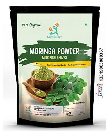 Metrol Leanbeing Organic Moringa (Olifera) Leaf Powder- Powerful Vitamins & Antioxidants (200 Gm)