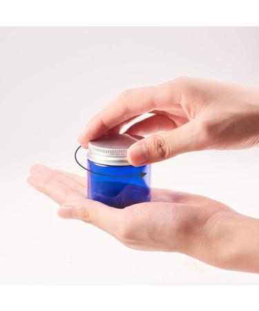 Buy Benecreat 12-Piece Set of 50g/50ml Empty Blue Cosmetic Cream Sticks with Aluminum Screw Lids - Ideal for Aromatherapy Creams & Face Masks - International Shipping Available - Buy Online on SooperMarket.com