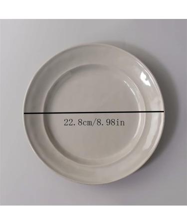 Serving Plates Plate Ceramic Household Dishes Tableware Embossed Breakfast Lunch Dinner Afternoon Tea Steak Household Commercial Kitchen Restaurant Plate for Appetizer Dinner and Desserts (Size : 0 007 - Buy Online on SooperMarket.com
