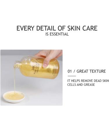 VENZEN Shower Gel 24K Pure Gold Cool Smooth Moisturizing Effect Natural Essence 550Ml - Buy Online on SooperMarket.com