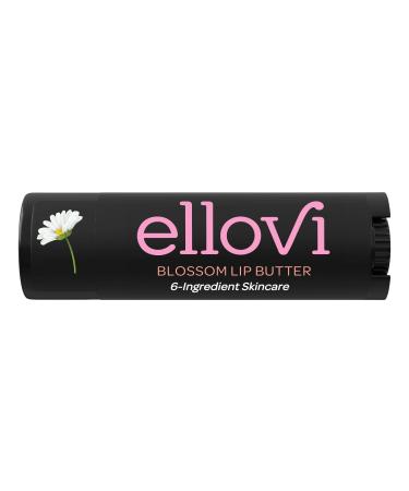 Natural Lip Butter Lip Balm - Blossom - Pure Enough to Eat - Made With Just 6 Vegan Ingredients - Moisturizing Lip Care for All Day Hydration (Single) Single Blossom