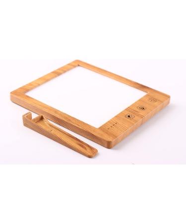 LED Light Therapy Lamp - Adjustable Brightness Portable UV Free Colour Temperature Touch Brightness Control Timer (Wood Grain) - Buy Online on SooperMarket.com