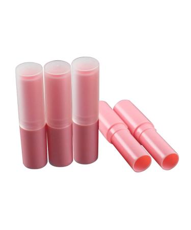 HugeStore 4ML Empty Plastic Lip Balm Tubes Lipstick Container with Cap Lipstick Tubes 20pcs