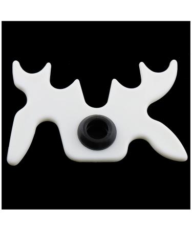 ZZHXSM Billiard Bridge Head White Plastic Moosehead Bridge Head Billiards Cue Rack Bridge Head Non-Slip Billiards Snooker Pool Cue Rest Bridge Head Holder