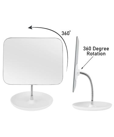 LFOYOU Table Vanity Mirror - White | Stand Included - Buy Online on SooperMarket.com
